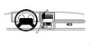 ProClip Fahrzeughalter 852382 - Mittelbefestigung - Jeep Wrangler 97-02, Jeep Sahara 97-02