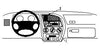 ProClip Fahrzeughalter 852467 - Mittelbefestigung - Peugeot 306 93-02