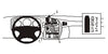 ProClip Fahrzeughalter 852502 - Mittelbefestigung, hoch- NICHT für Holzmaserungsplatten/Kevlar-Look - Saab 9-5 98-05