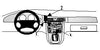 ProClip Fahrzeughalter 852515 - Mittelbefestigung - Jaguar XJ8 98-02, Jaguar XR8 98-03, Jaguar XJR 98-03