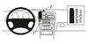 ProClip Fahrzeughalter 852540 - Mittelbefestigung - Lexus GS Series 98-05