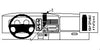 ProClip Fahrzeughalter 852545 - Mittelbefestigung - Dodge Ram Pick Up 2500/3500 98-02, Dodge Ram Pick Up 1500 98-01