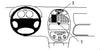 ProClip Fahrzeughalter 852673 - Mittelbefestigung - Peugeot 206 99-08