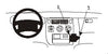 ProClip Fahrzeughalter 852698 - Winkelbefestigung - Honda HR-V 99-05, Honda Logo 99-07