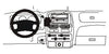 ProClip Fahrzeughalter 852751 - Mittelbefestigung- NUR für Original-Stereo - Nissan Navara 00-05, Nissan King Cab 00-06