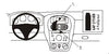 ProClip Fahrzeughalter 852855 - Mittelbefestigung- NUR für Modelle mit Info-Anzeige - Opel Corsa 01-06, Opel Combo 02-11