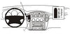 ProClip Fahrzeughalter 852892 - Mittelbefestigung- NICHT für Modelle mit einem Navigationsbildschirm - Toyota hochlander 01-07