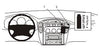 ProClip Fahrzeughalter 852893 - Winkelbefestigung- NICHT für Modelle mit einem Navigationsbildschirm - Toyota hochlander 01-07