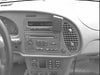 ProClip Fahrzeughalter 853015 - Mittelbefestigung- NUR für Modelle mit Holzdekor/Kevlar-Optik. Blockiert Display und Becherhalter - Saab 9-3 98-02