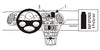 ProClip Fahrzeughalter 853015 - Mittelbefestigung- NUR für Modelle mit Holzdekor/Kevlar-Optik. Blockiert Display und Becherhalter - Saab 9-3 98-02