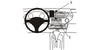 ProClip Fahrzeughalter 853309 - Mittelbefestigung - Honda Insight 01-08
