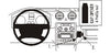 ProClip Fahrzeughalter 853436 - Winkelbefestigung- NICHT für Modelle mit Handschuhfach - Volkswagen Caddy 04-15