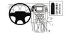 ProClip Fahrzeughalter 853698 - Mittelbefestigung- NUR für Modelle mit ab Werk eingebautem Navigationssystem - Jeep Grand Cherokee 05-07
