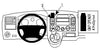 ProClip Fahrzeughalter 853992 - Mittelbefestigung - Volkswagen Caravelle 04-09, Volkswagen T5 Transporter/Pickup 03-09, Volkswagen Shuttle 03-10