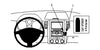 ProClip Fahrzeughalter 854068 - Abgewinkelte Halterung, NUR für Fahrzeuge mit Navigationssystem - Nissan X-Trail 08-13