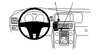 ProClip Fahrzeughalter 854523 - Mittelbefestigung - Volvo S60 11-18, Volvo V60 11-18