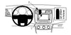 ProClip Fahrzeughalter 854645 - Mittelbefestigung- NUR für Modelle mit nach unten geneigtem Informationsbildschirm - Chrysler 200 11-14, Chrysler 200 Cabrio 11-14, Lancia Flavia 12-14