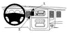 ProClip Fahrzeughalter 854653 - Mittelbefestigung- NUR für vertikal positionierte Geräte - Dodge Ram Pick Up 1500 02-05, Dodge Ram Pick Up 2500/3500 03-05