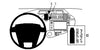 ProClip Fahrzeughalter 854784 - Mittelbefestigung - Toyota Prius c 12-17