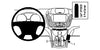 ProClip Fahrzeughalter 854796 - Winkelbefestigung - Ford Kuga 13-19, Ford Escape Hybrid 13-18, Ford C-Max 13-18 und weitere
