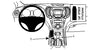 ProClip Fahrzeughalter 854833 - Mittelbefestigung - Hyundai Grand Santa Fe 13-18, Hyundai Santa Fe 13-18