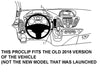 ProClip Fahrzeughalter 854857 - Mittelbefestigung - Ford Tourneo Custom 13-18, Ford Transit Tourneo 14-18, Ford Transit 14-19 und weitere