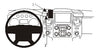 ProClip Fahrzeughalter 854872 - Mittelbefestigung- NUR für Modelle mit hohem mittigem Informationsbildschirm - Ford F-Series 750 11-16, Ford F-Series 550 11-16, Ford F-Series 450 11-16 und weitere