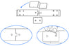 ProClip Fahrzeughalter 856037 - Mittelbefestigung - Tesla Model 3 18-24½, Tesla Model Y 20-25